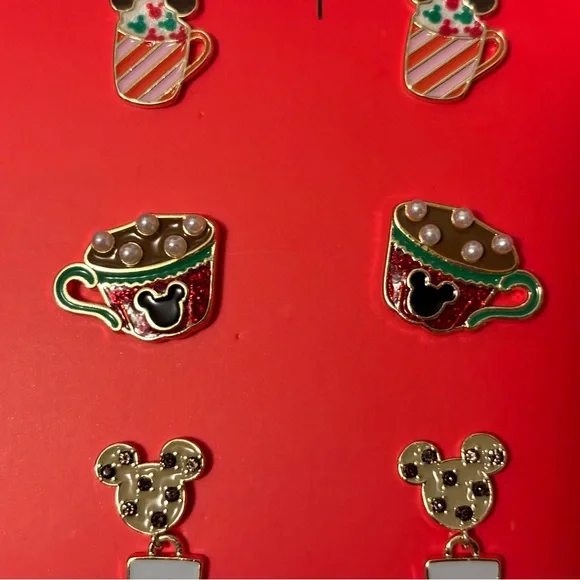 Baublebar Disney holiday earring set 3 pairs NIB - Picture 3 of 5